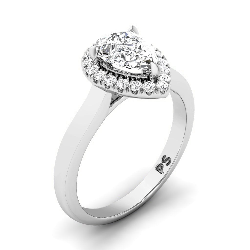 0.70 - 6.20 CT Pear & Round Cut Diamonds - Engagement Ring - Primestyle.com