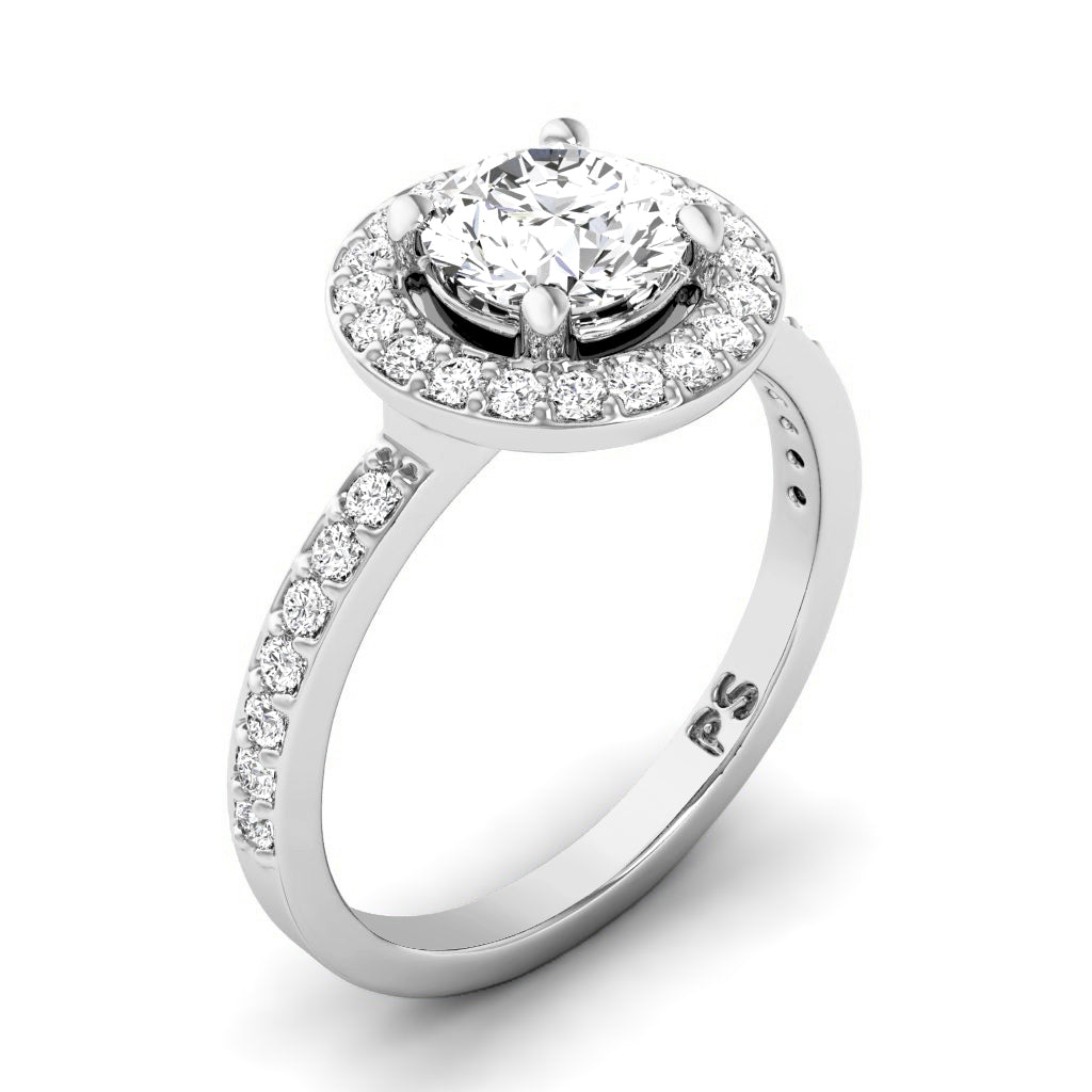 0.85-3.35 CT Round Cut Lab Grown Diamonds - Engagement Ring