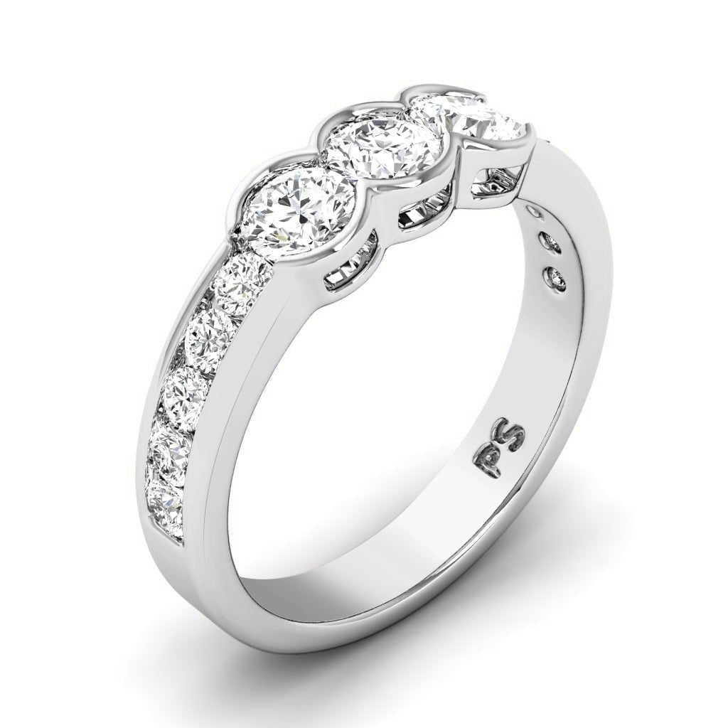 1.10 CT Round Cut Lab Grown Diamonds - Wedding Band - Primestyle.com