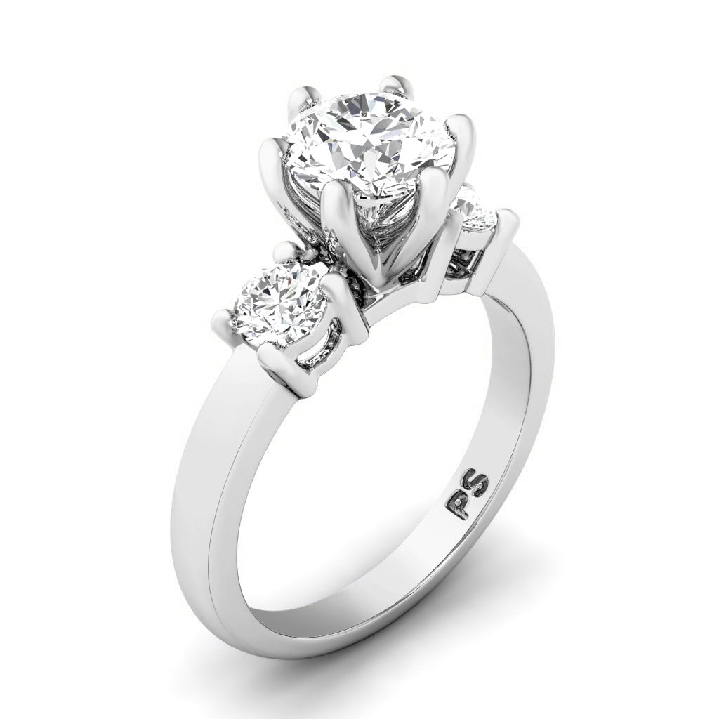 0.75 - 1.90 CT Round Cut Natural Diamonds - Engagement Ring - Primestyle.com