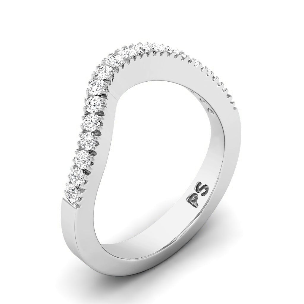 0.30 CT Round Cut Natural Diamonds - Wedding Band