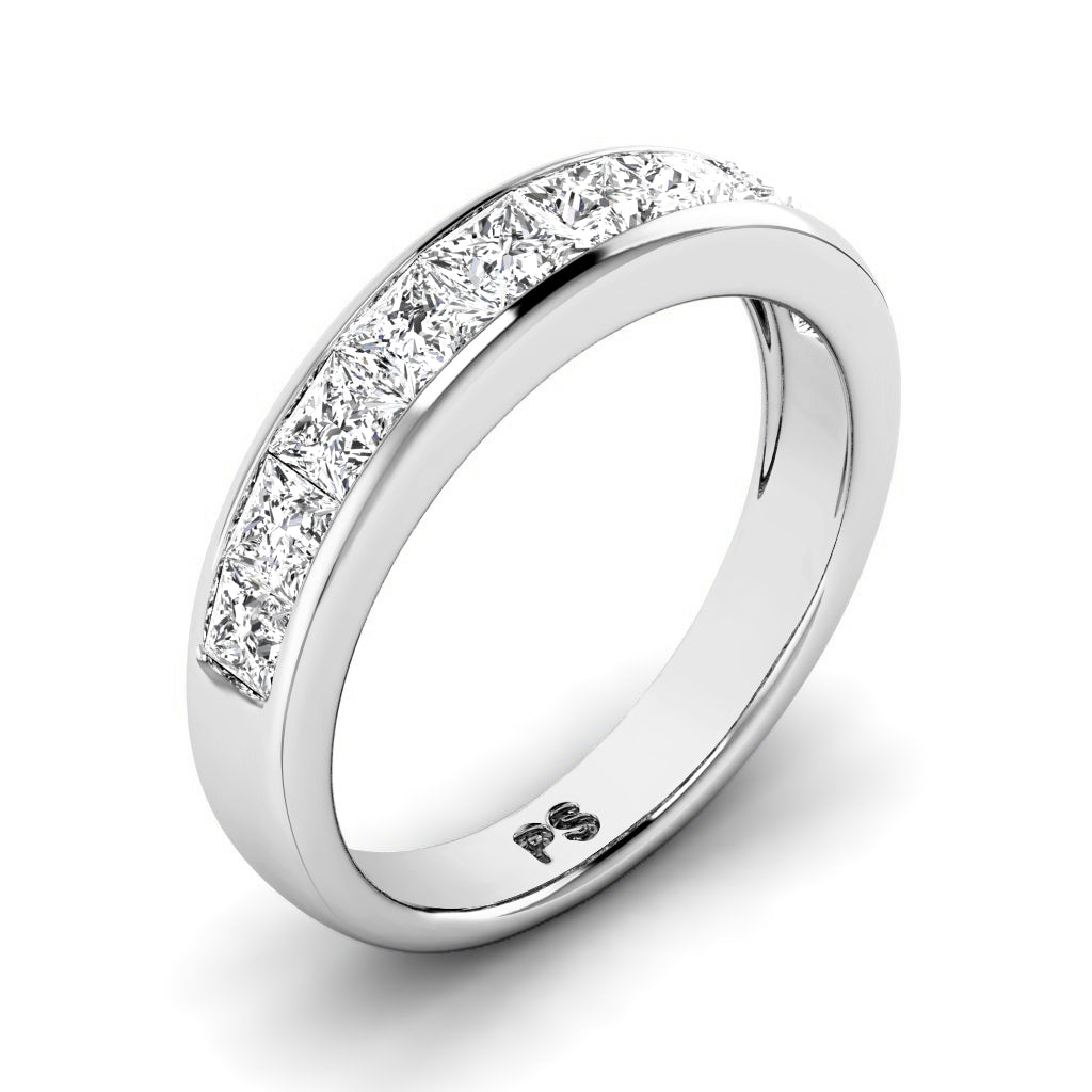 1.65 CT Princess Cut Diamonds - Wedding Band