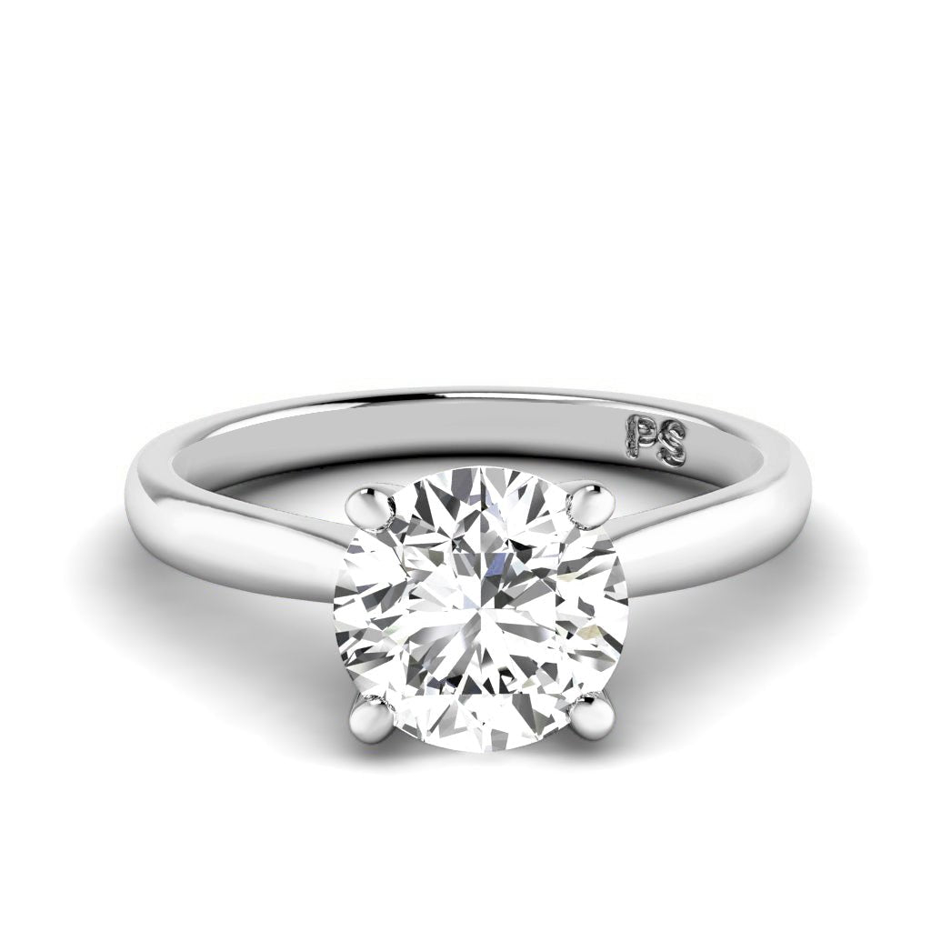 0.50 - 3.00 CT Round Cut Lab Grown Diamonds - Solitaire Ring - Primestyle.com