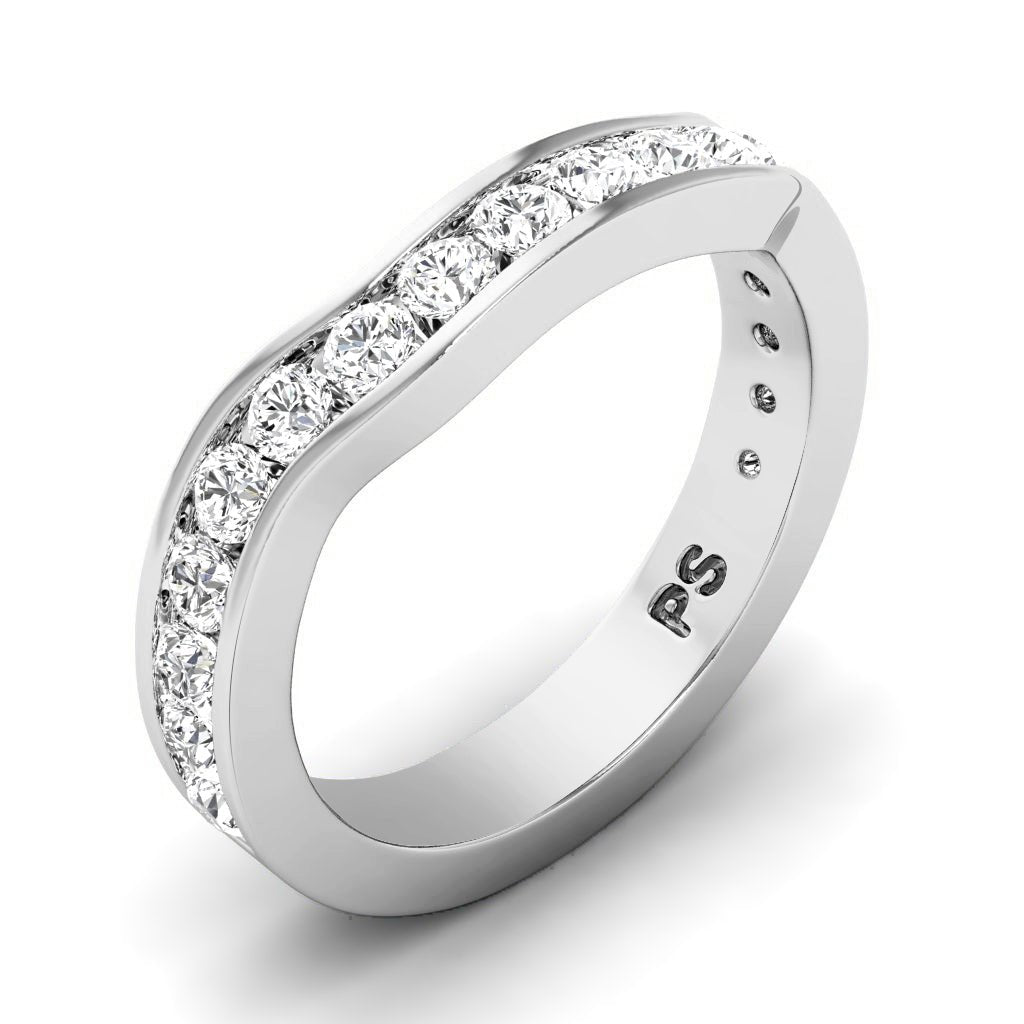 0.45 CT Round Cut Natural Diamonds - Wedding Band - Primestyle.com