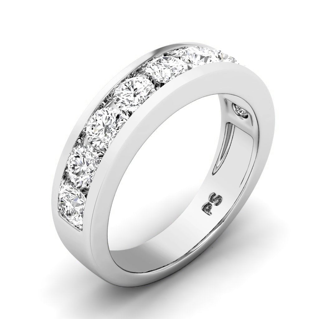 1.35 CT Round Cut Natural Diamonds - Wedding Band