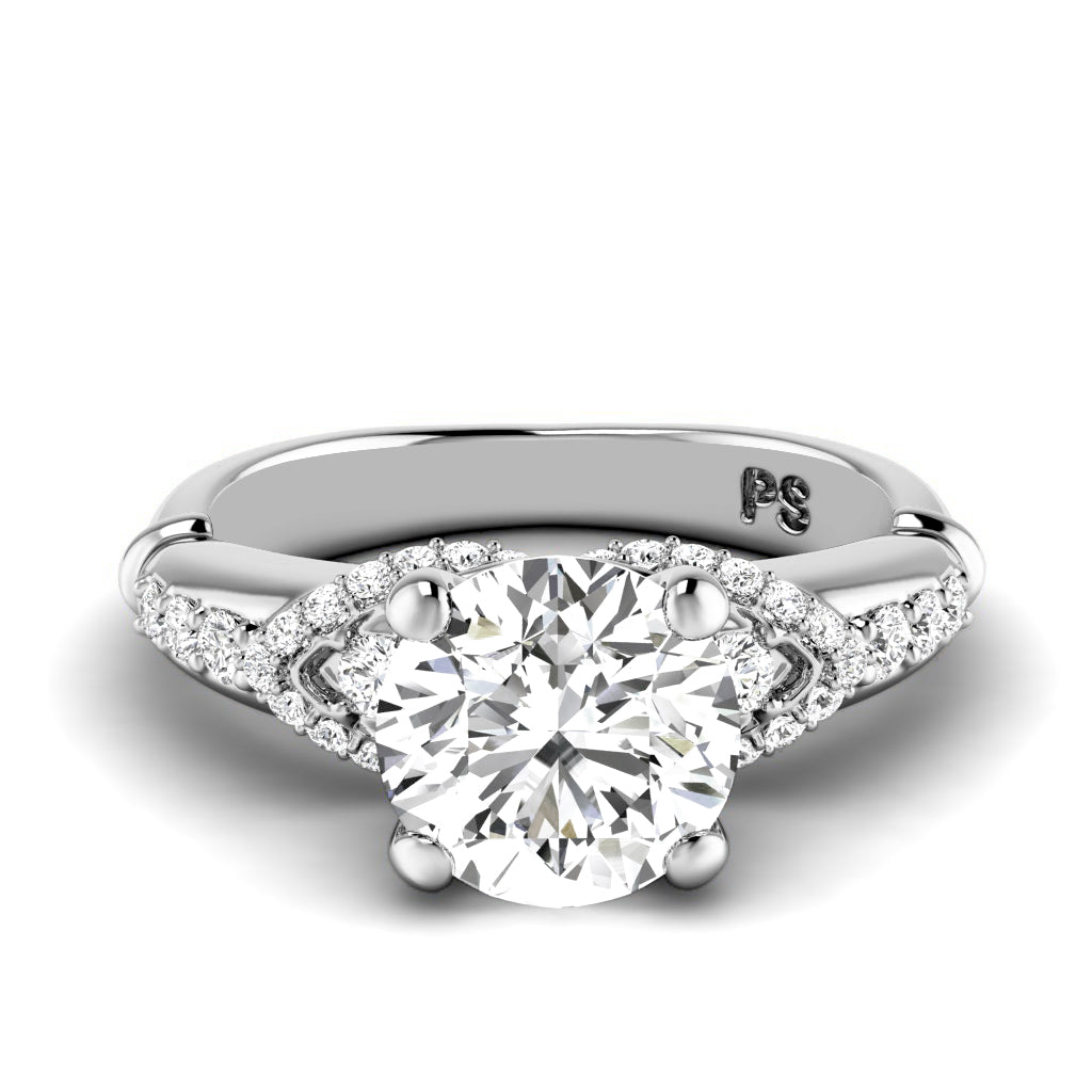 0.60-1.75 CT Round Cut Diamonds - Engagement Ring