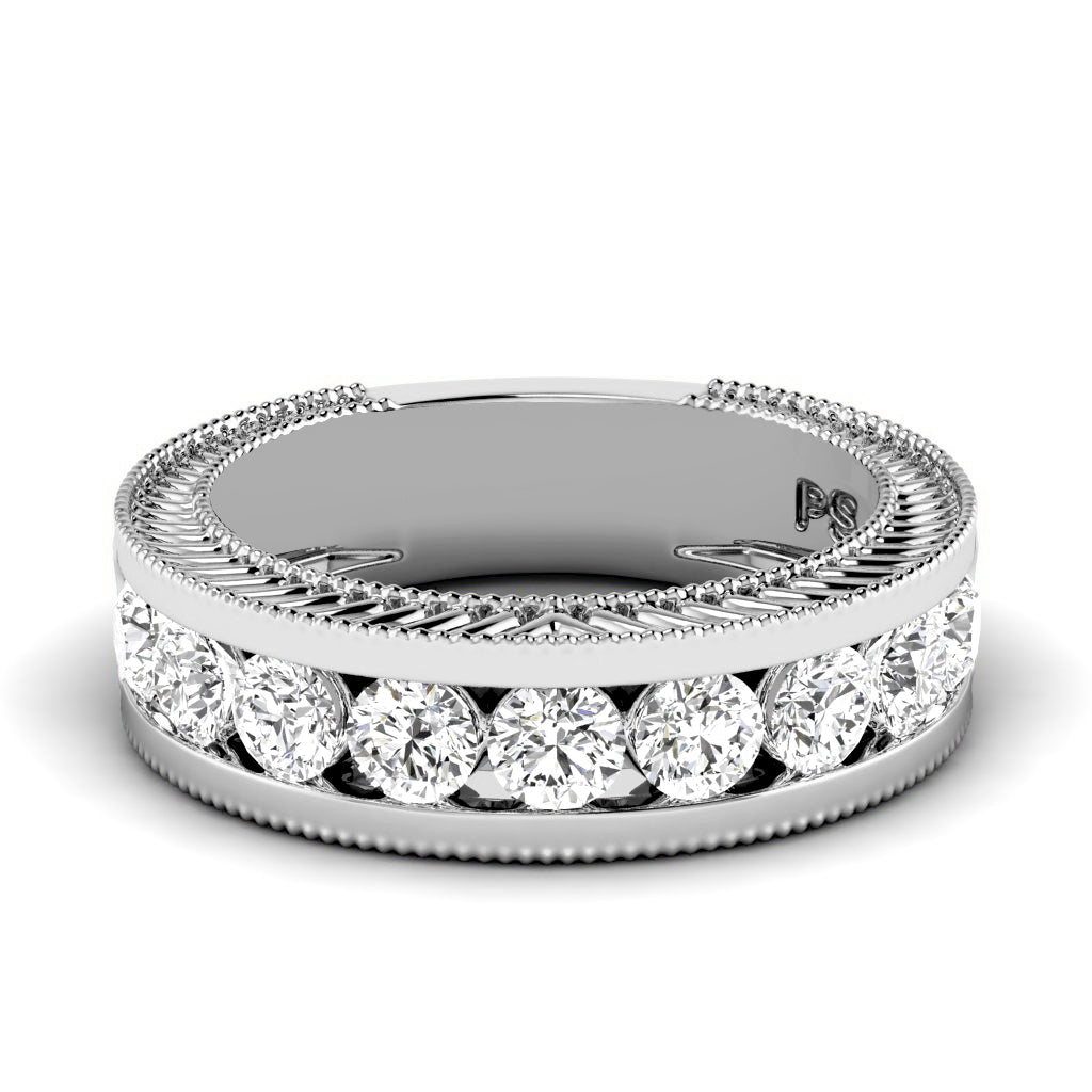 1.25 CT Round Cut Diamonds - Wedding Band