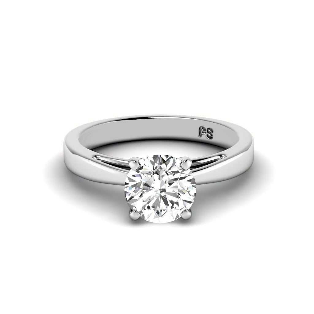 0.35-1.50 CT Round Cut Natural Diamonds - Solitaire Rings