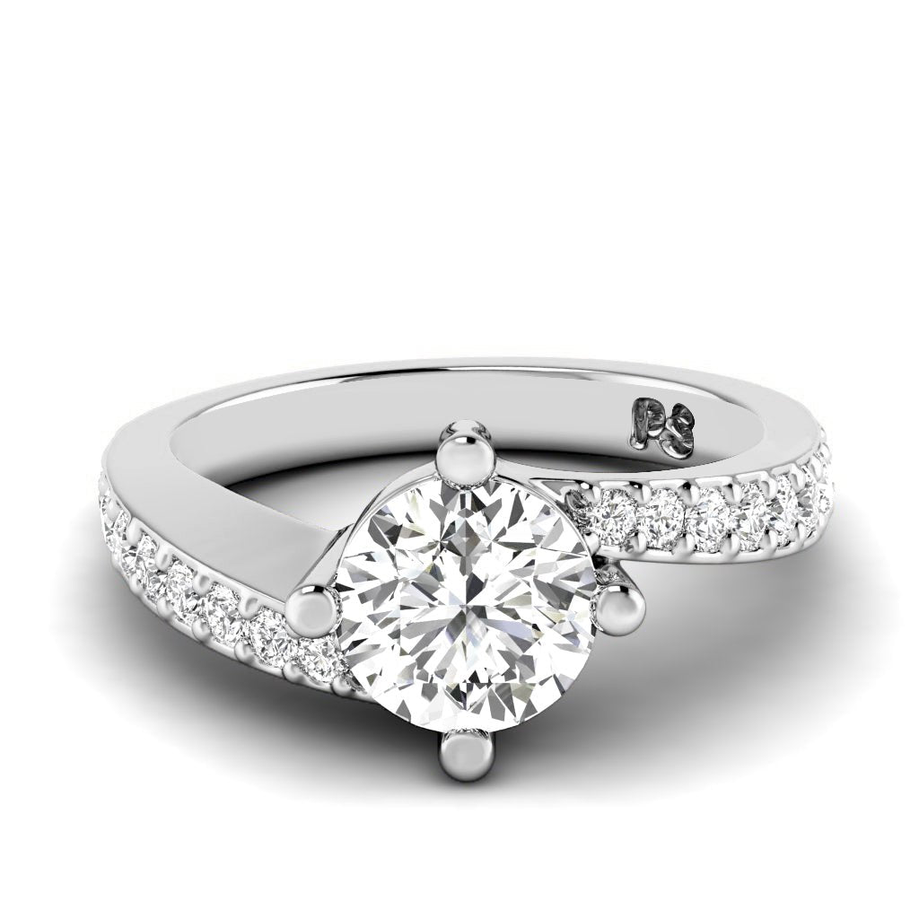 0.85-6.35 CT Round Cut Diamonds - Engagement Ring