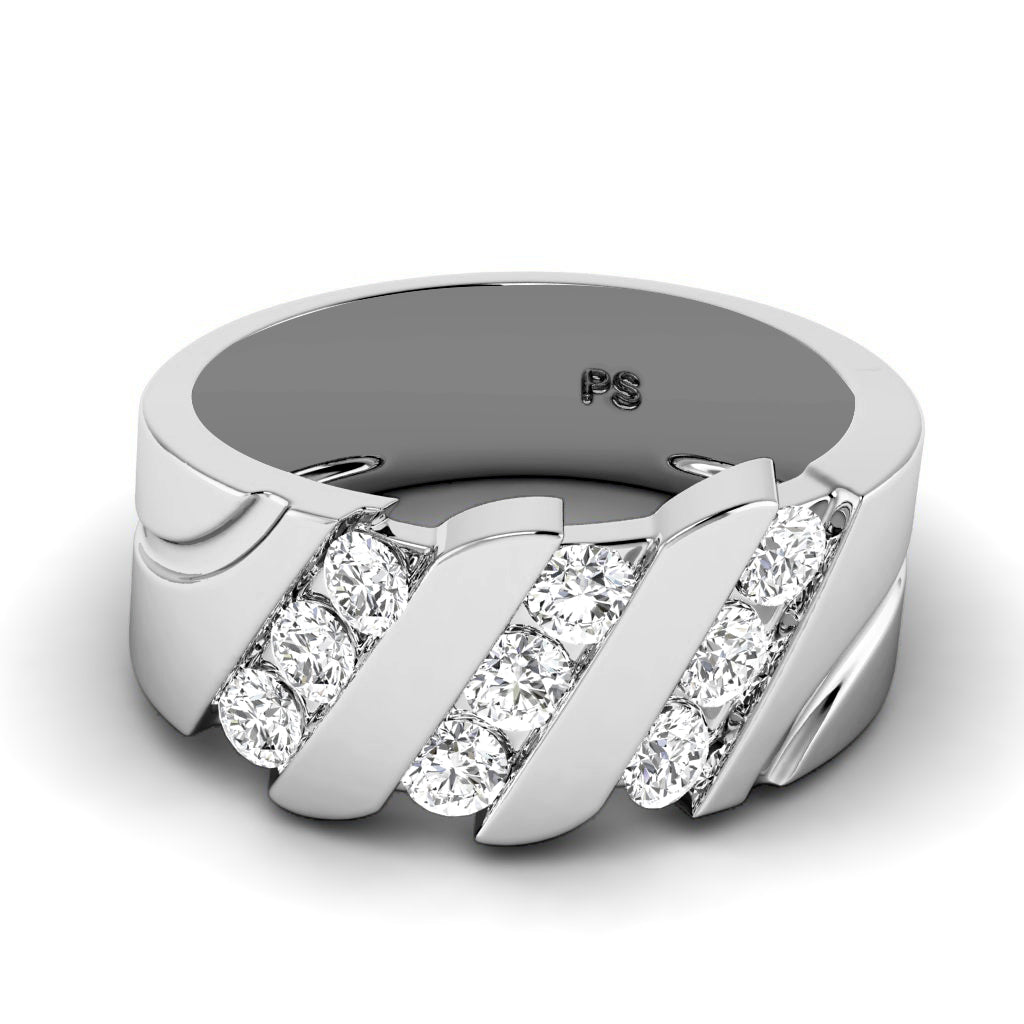 0.00 CT Cut Diamonds - Mens Wedding Bands