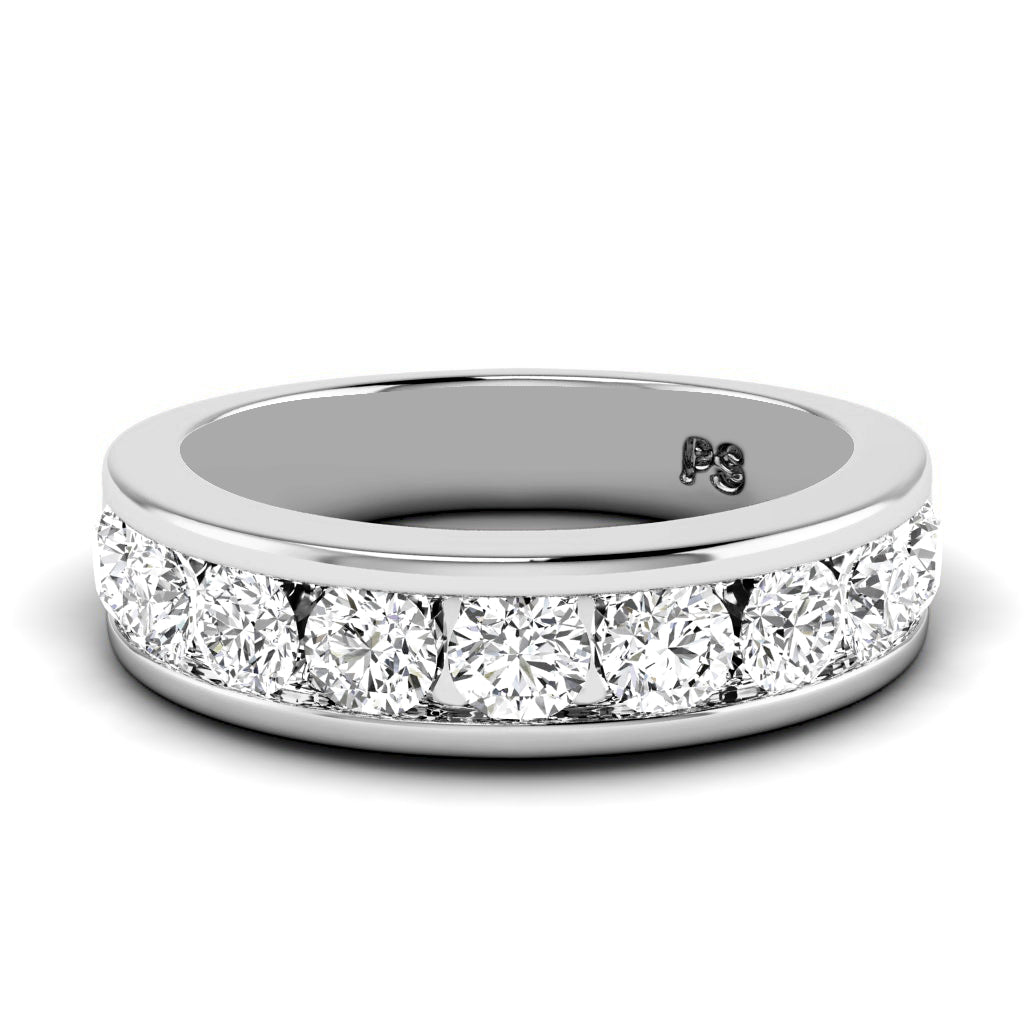 1.35 CT Round Cut Lab Grown Diamonds - Wedding Band