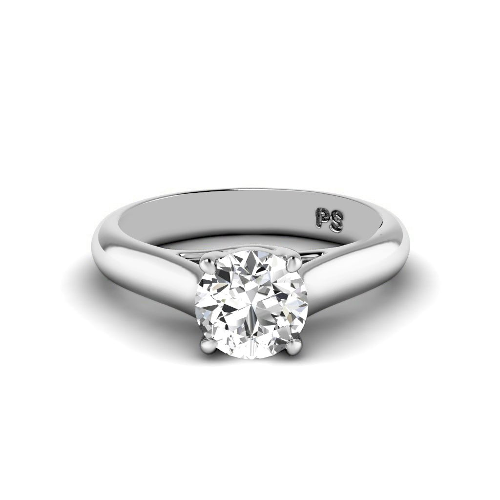 0.50 - 3.00 CT Round Cut Lab Grown Diamonds - Solitaire Ring - Primestyle.com