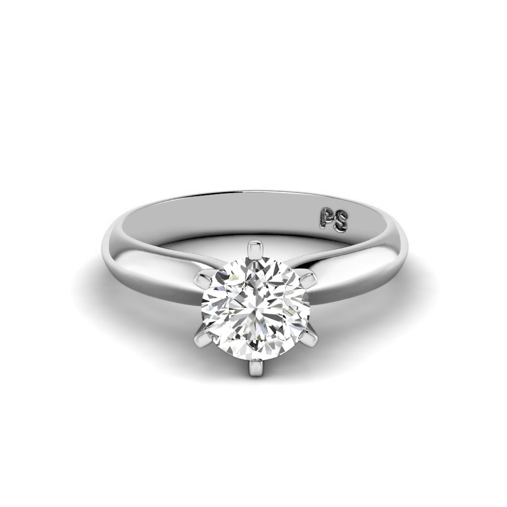 0.50 - 3.00 CT Round Cut Lab Grown Diamonds - Solitaire Ring - Primestyle.com