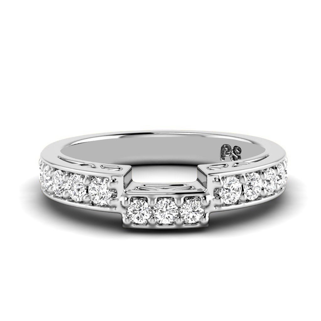 0.60 CT Round Cut Natural Diamonds - Wedding Band