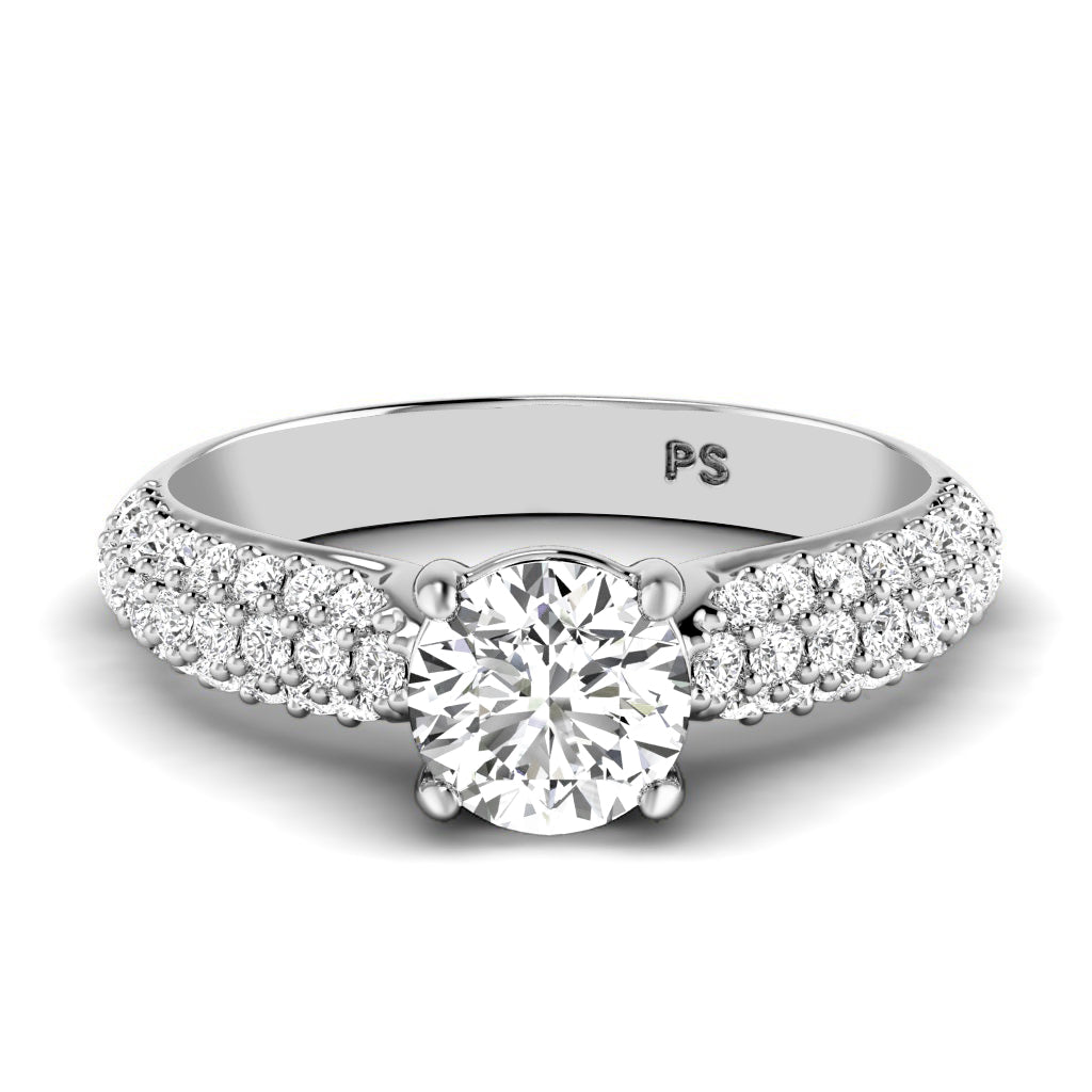1.00 - 6.50 CT Round Cut Diamonds - Engagement Ring - Primestyle.com
