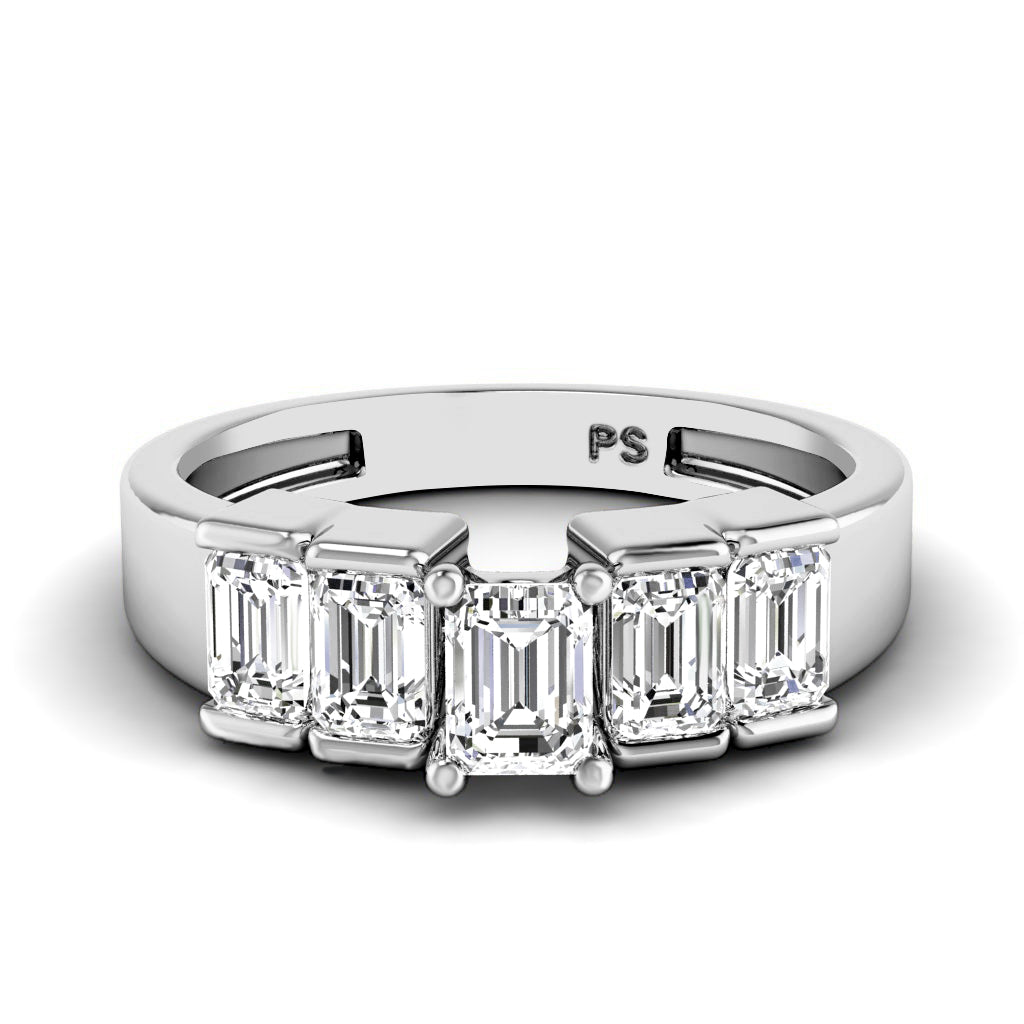 1.65-2.80 CT Emerald Cut Natural Diamonds - Engagement Ring