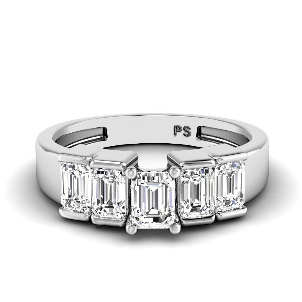 1.65-2.80 CT Emerald Cut Natural Diamonds - Engagement Ring