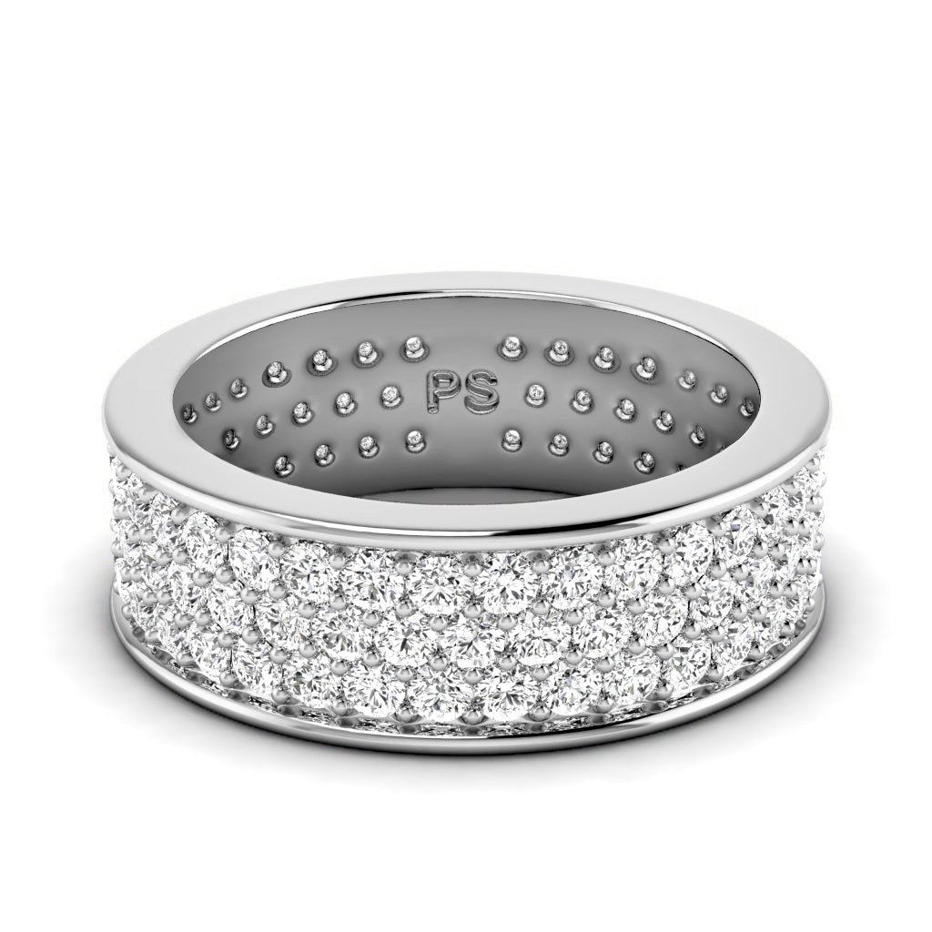 2.20 CT Round Cut Lab Grown Diamonds - Eternity Ring