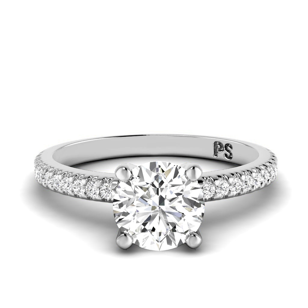 0.55-1.70 CT Round Cut Diamonds - Engagement Ring