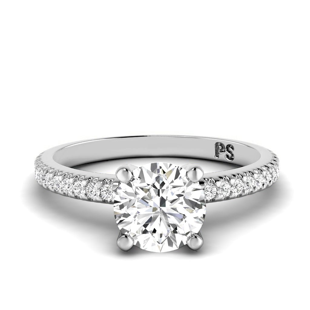 0.55-1.70 CT Round Cut Natural Diamonds - Engagement Ring