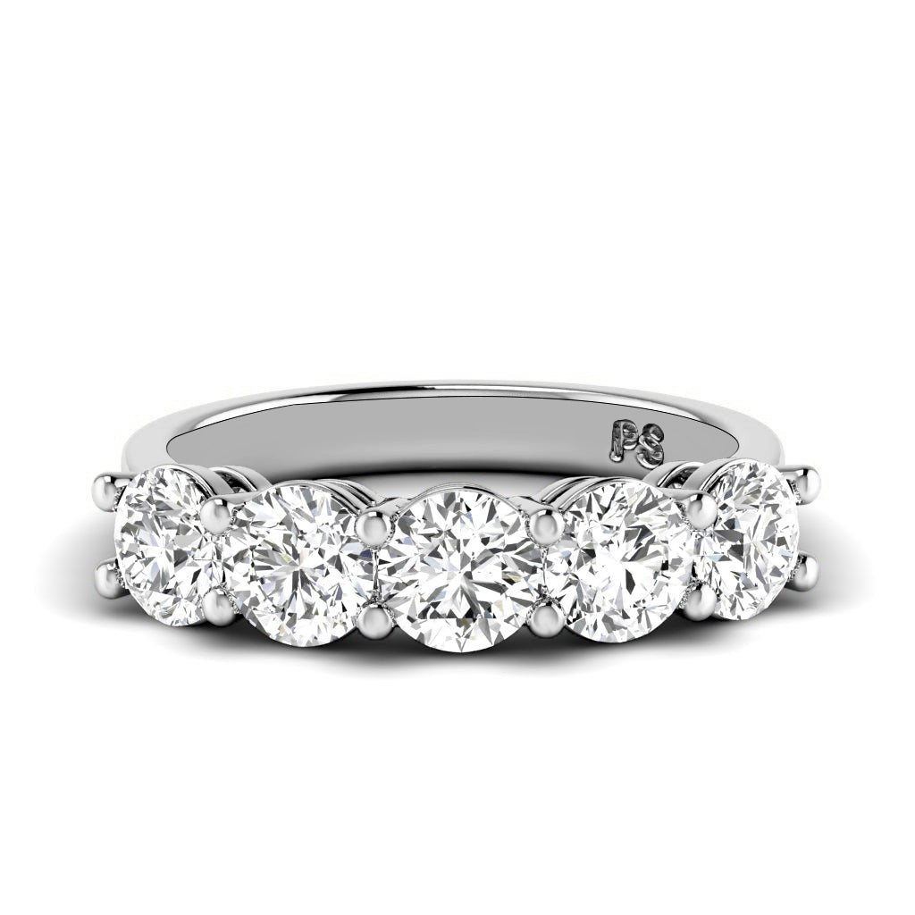 2.00 CT Round Cut Natural Diamonds - Wedding Band