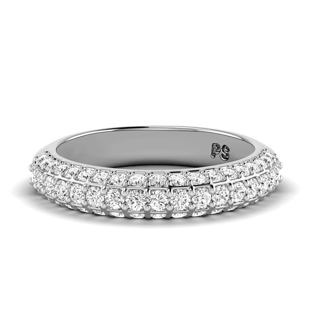 1.00 CT Round Cut Diamonds - Wedding Band