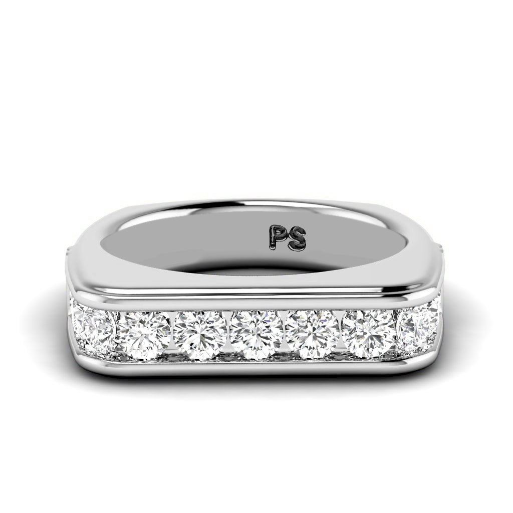 0.90 CT Round Cut Natural Diamonds - Wedding Band