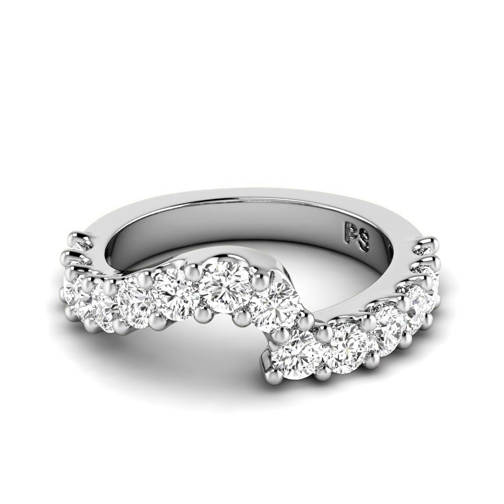 1.30 CT Round Cut Natural Diamonds - Wedding Band - Primestyle.com