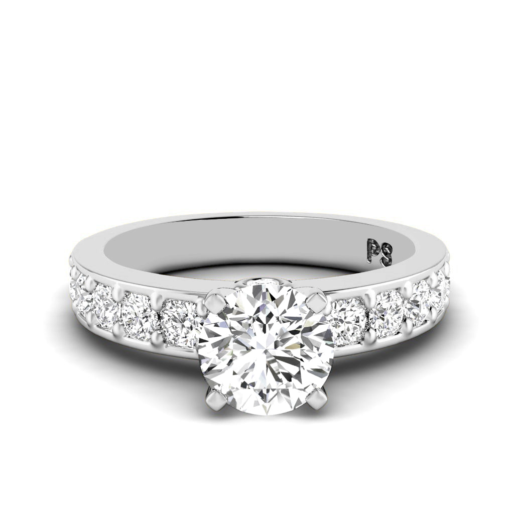 1.15-2.30 CT Round Cut Natural Diamonds - Engagement Ring