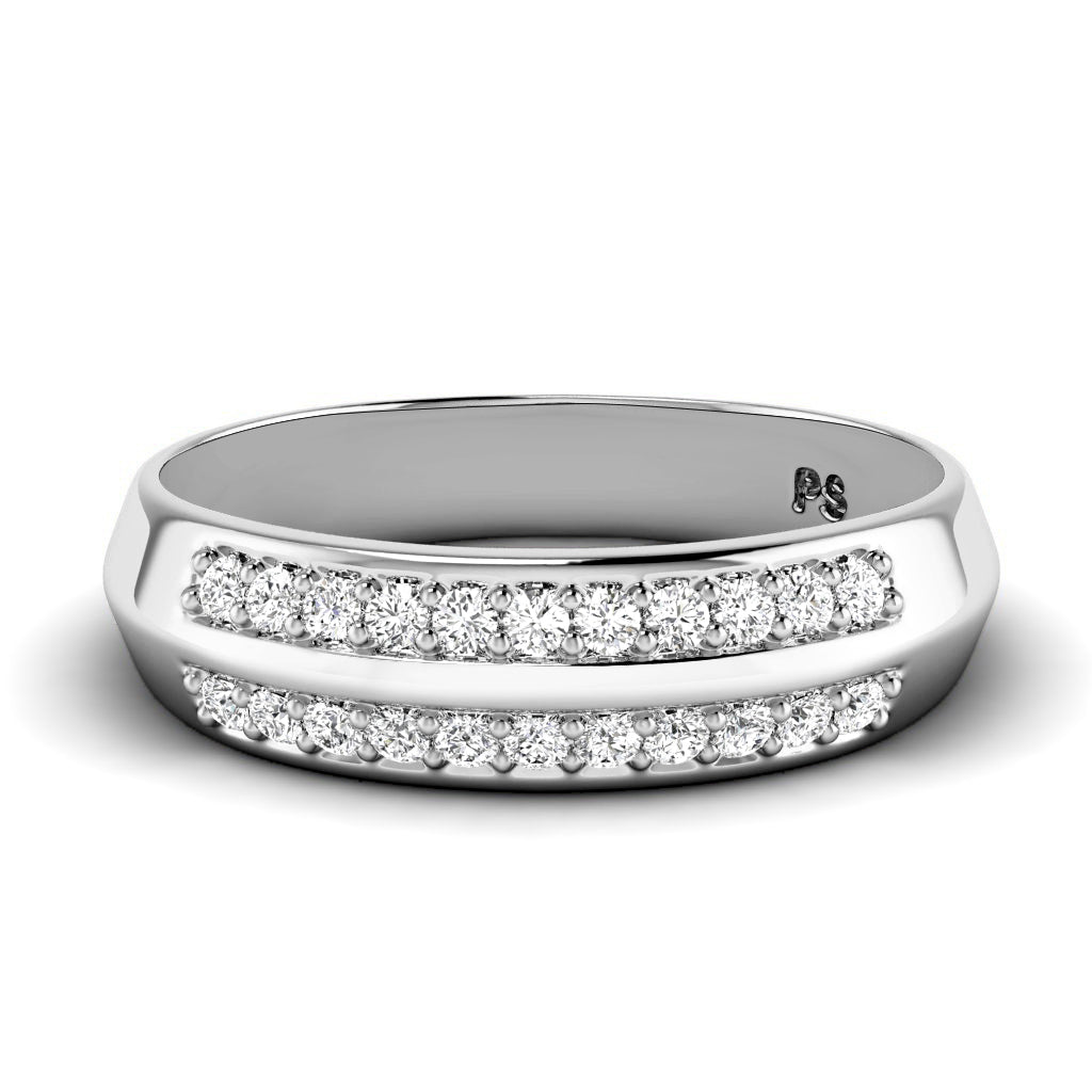 0.45 CT Round Cut Natural Diamonds - Wedding Band