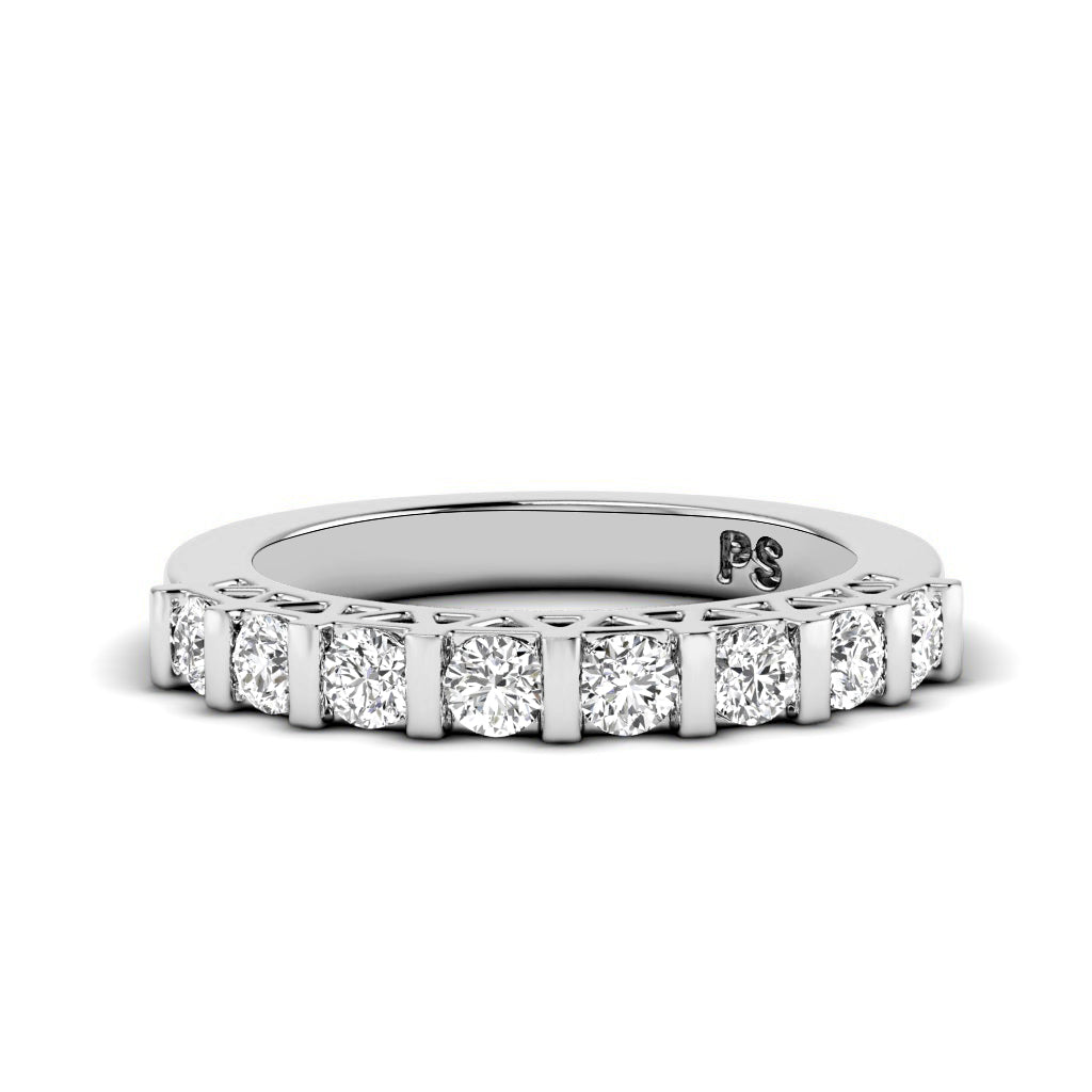 0.50 CT Round Cut Natural Diamonds - Wedding Band