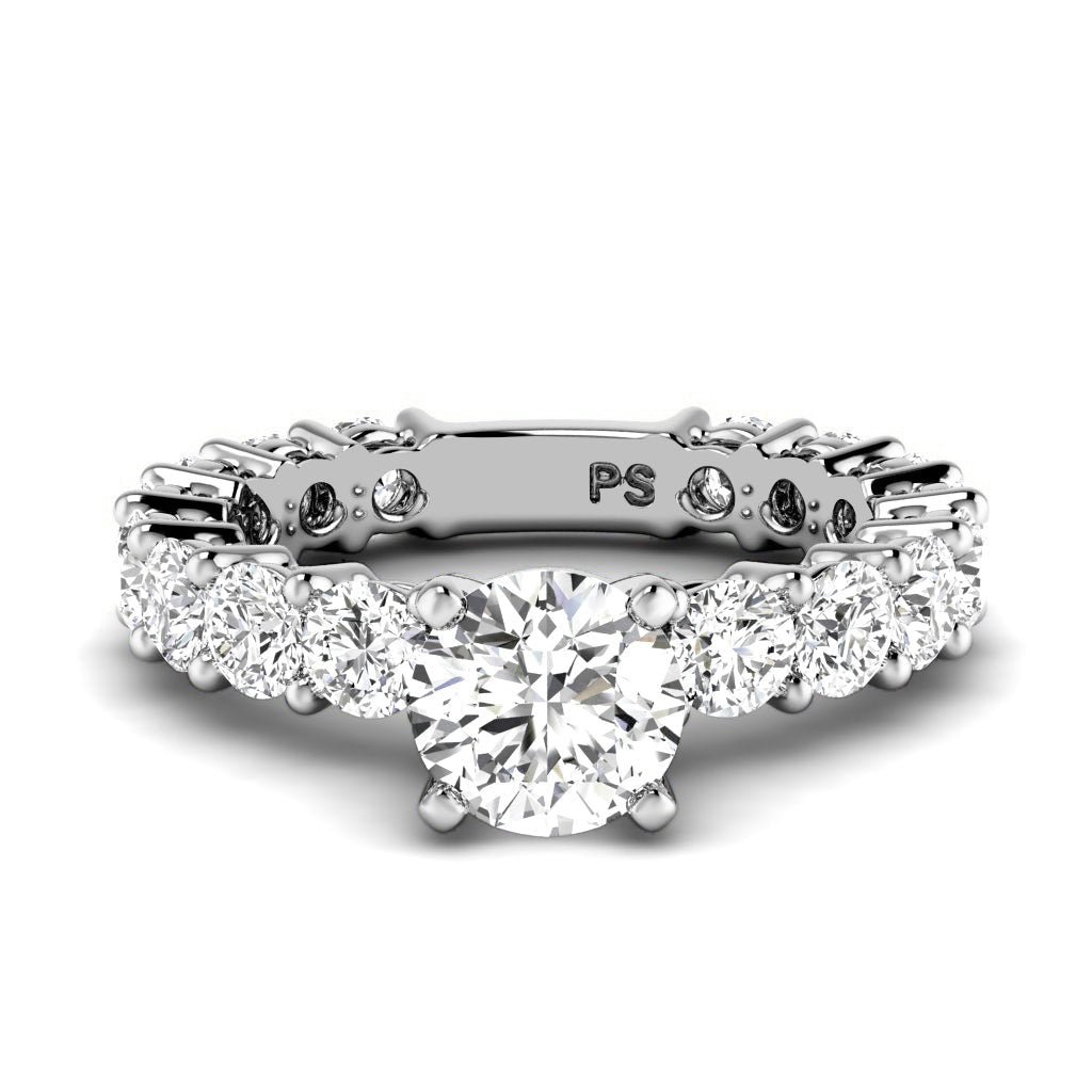 2.60 - 3.75 CT Round Cut Natural Diamonds - Engagement Ring - Primestyle.com