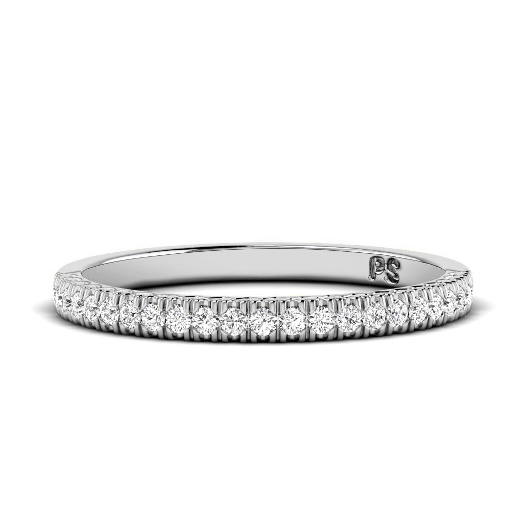0.25 CT Round Cut Natural Diamonds - Wedding Band