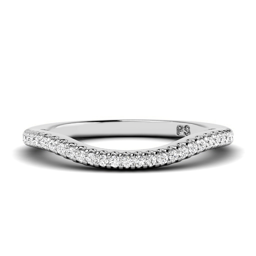 0.15 CT Round Cut Lab Grown Diamonds - Wedding Band