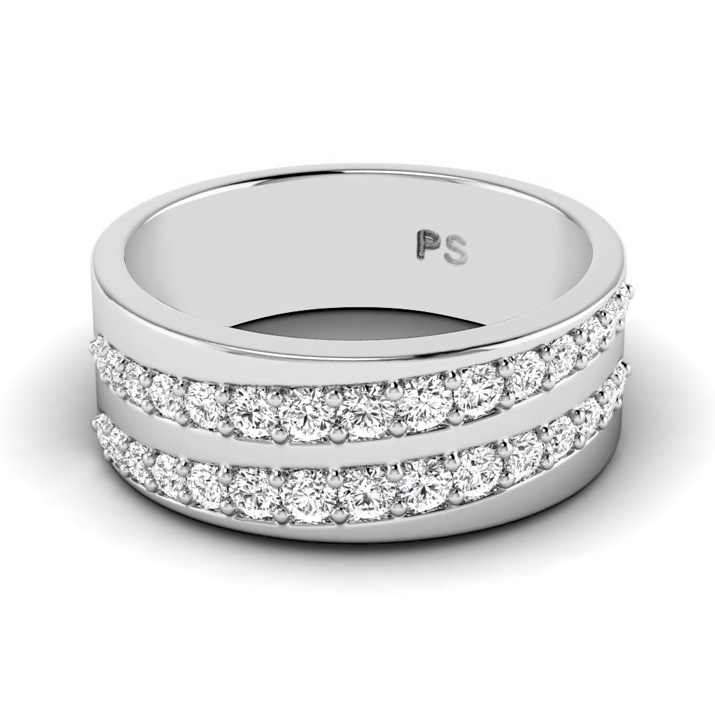 0.00 CT Cut Diamonds - Mens Wedding Bands