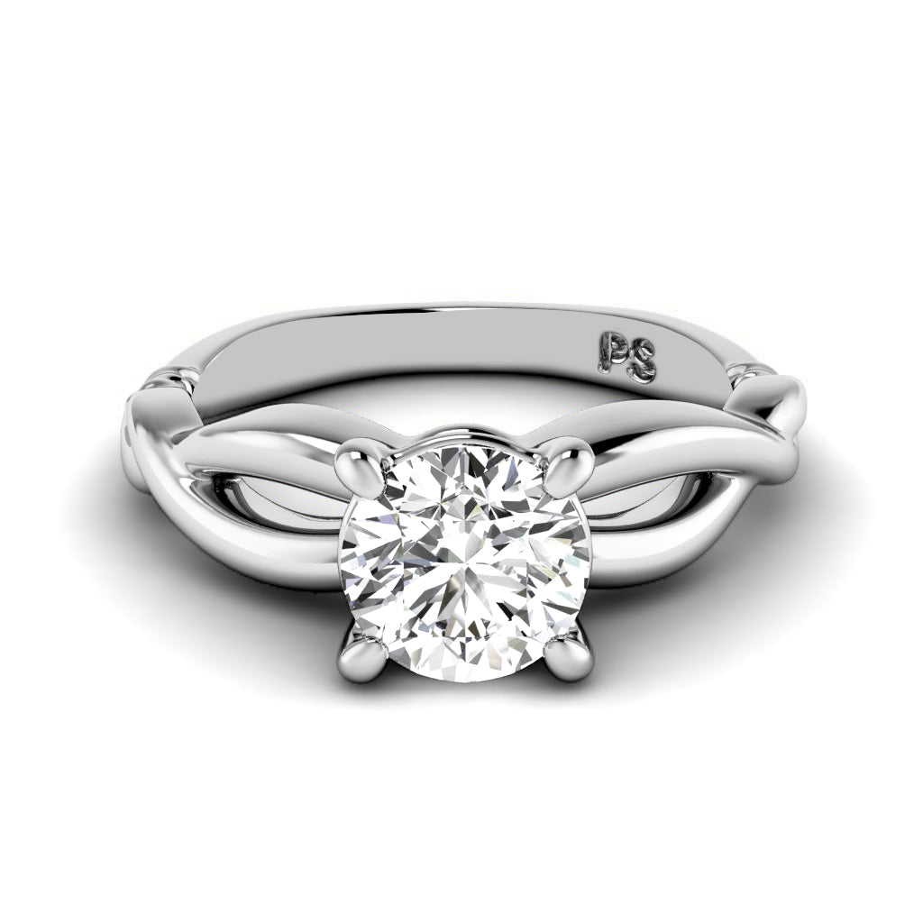 0.35-1.50 CT Round Cut Diamonds - Solitaire Ring