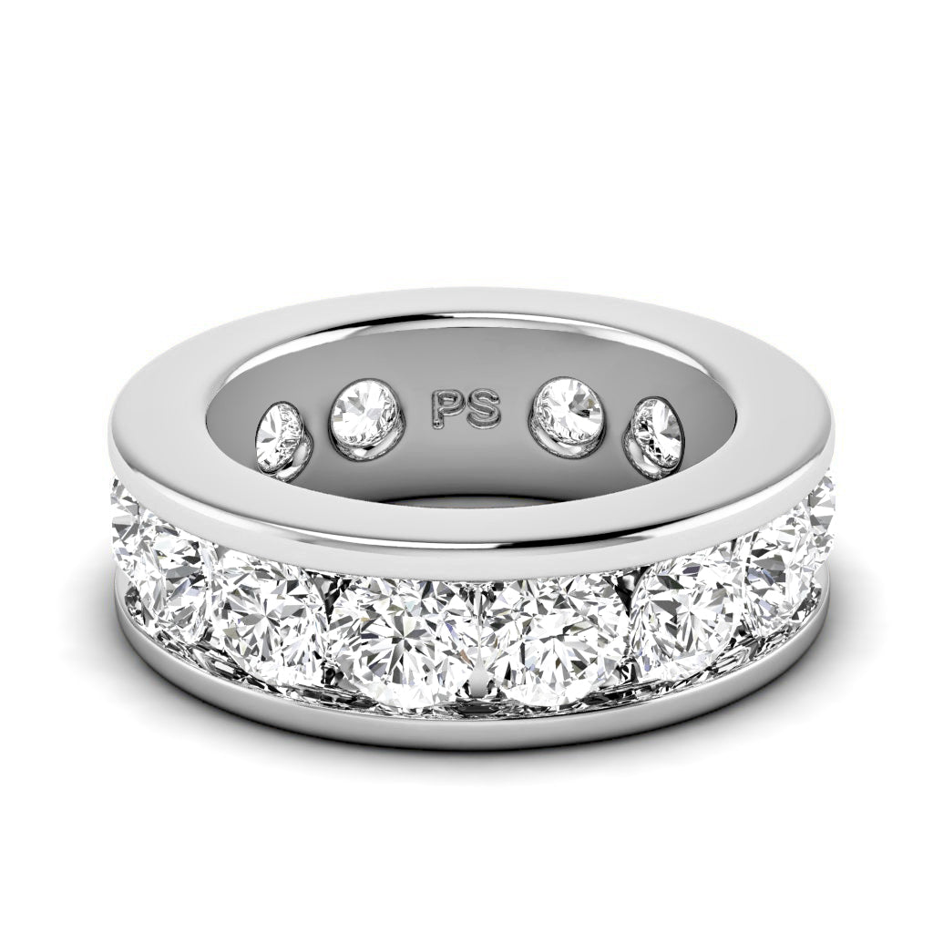 2.00-6.00 CT Round Cut Lab Grown Diamonds - Eternity Ring