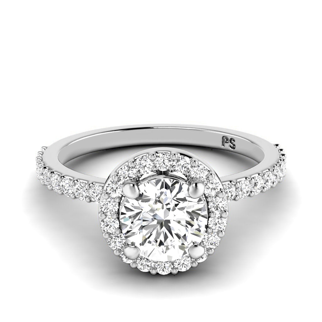 0.75-1.90 CT Round Cut Natural Diamonds - Engagement Ring