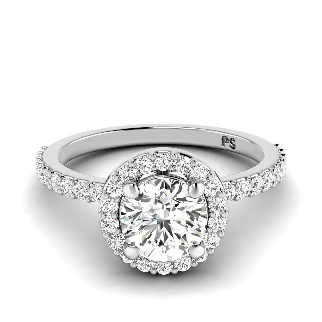 0.75-1.90 CT Round Cut Natural Diamonds - Engagement Ring