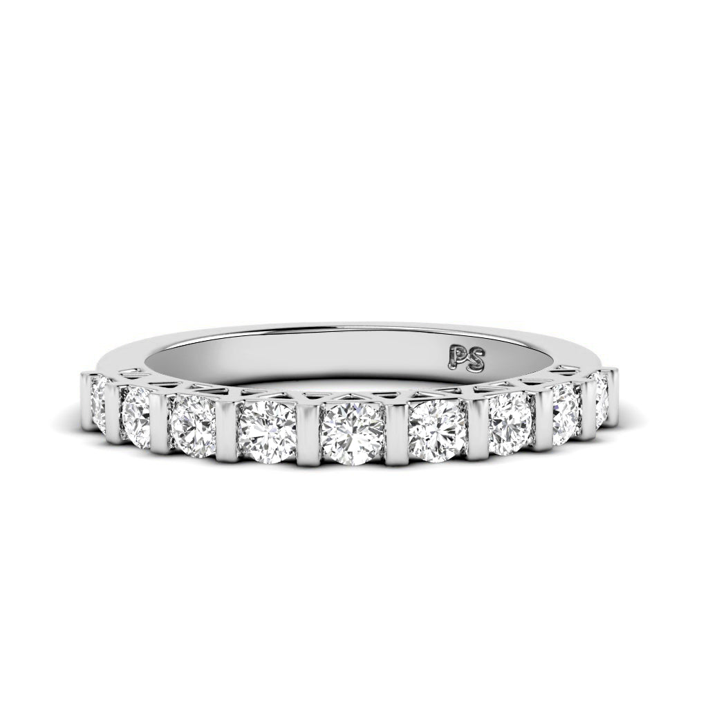 0.50 CT Round Cut Lab Grown Diamonds - Wedding Band