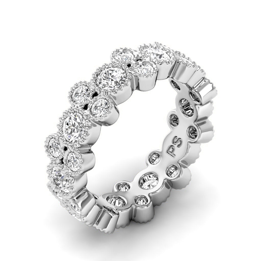 1.70 CT Round Cut Diamonds - Eternity Rings