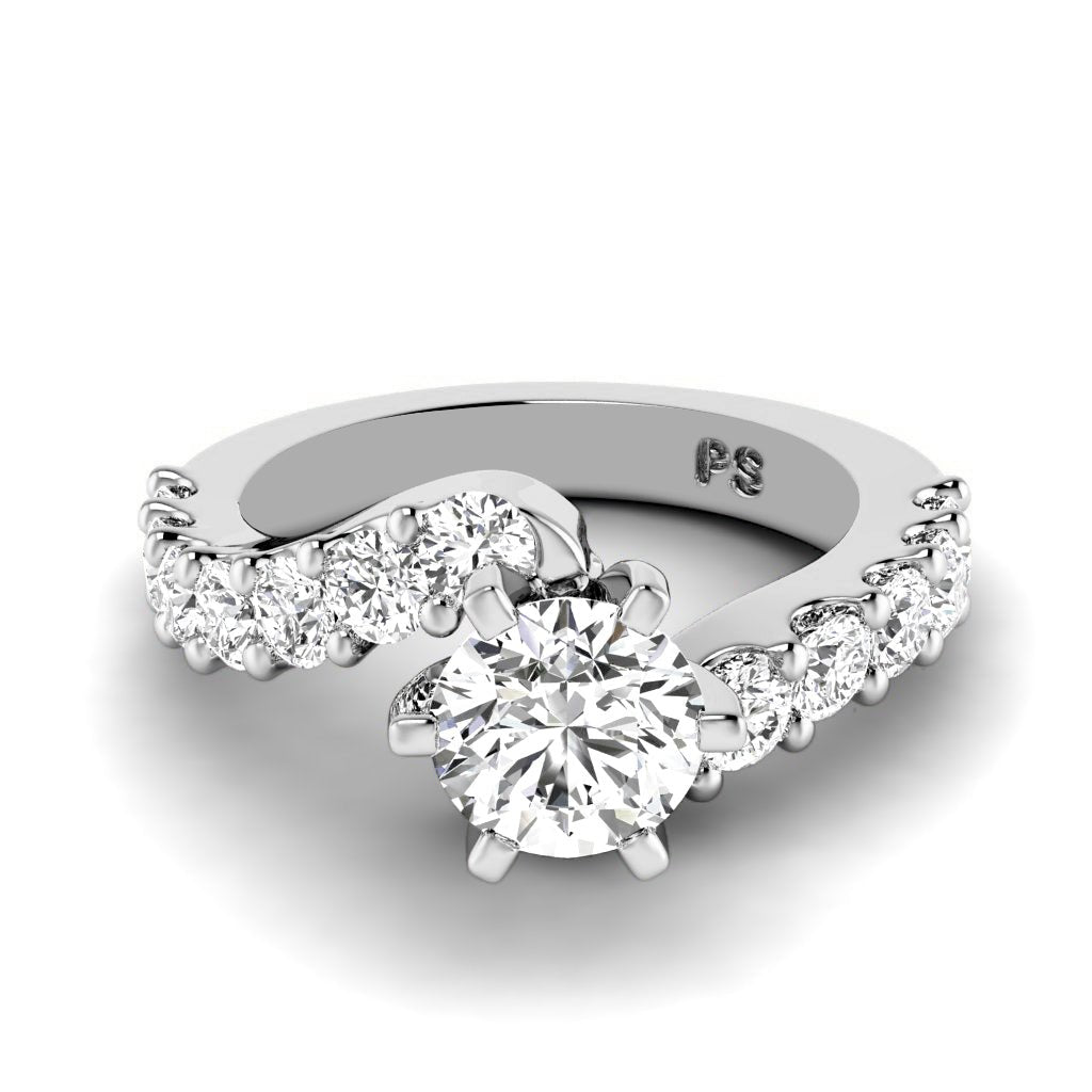 1.65-2.80 CT Emerald & Round Cut Natural Diamonds - Engagement Ring