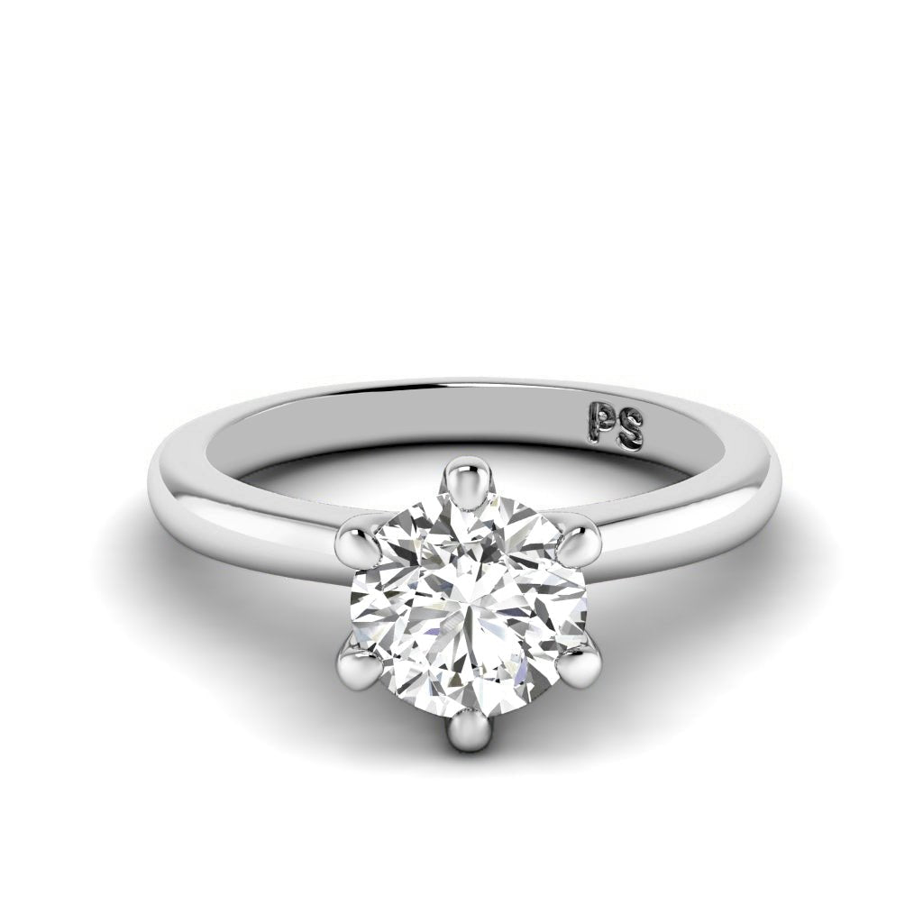 0.50 - 3.00 CT Round Cut Lab Grown Diamonds - Solitaire Ring - Primestyle.com
