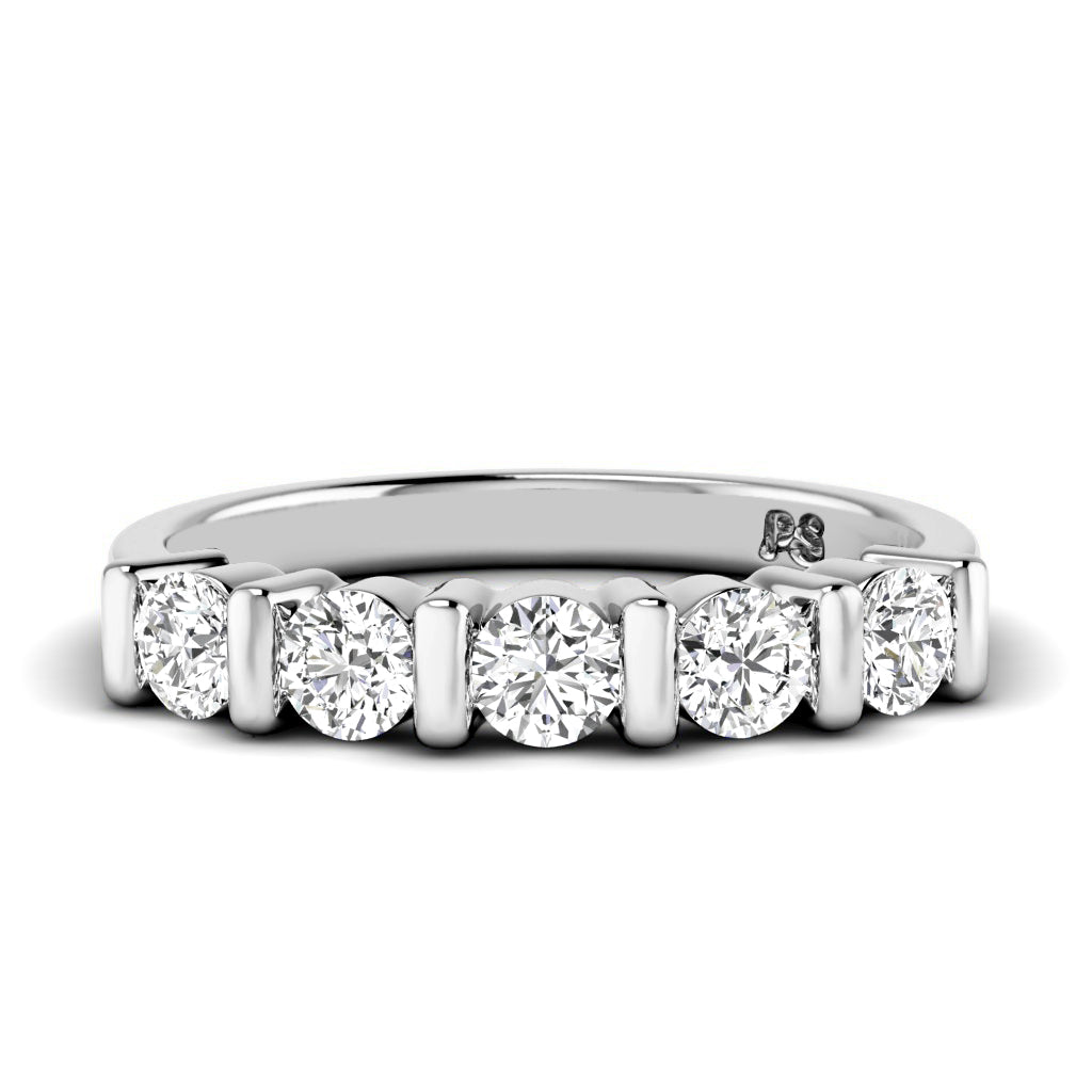 1.10 CT Round Cut Diamonds - Wedding Band