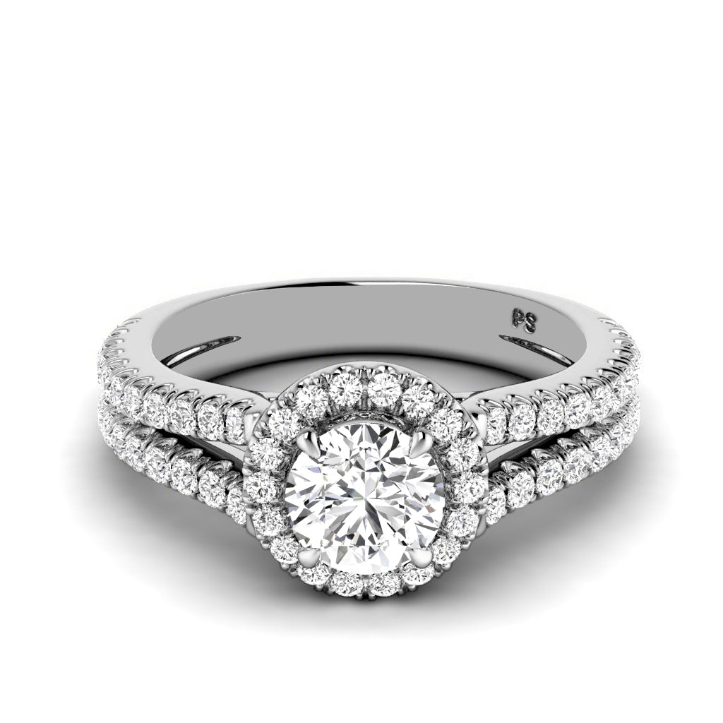 0.95-2.10 CT Round Cut Natural Diamonds - Engagement Ring