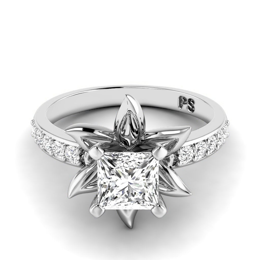 0.75 - 6.25 CT Princess & Round Cut Diamonds - Engagement Ring - Primestyle.com