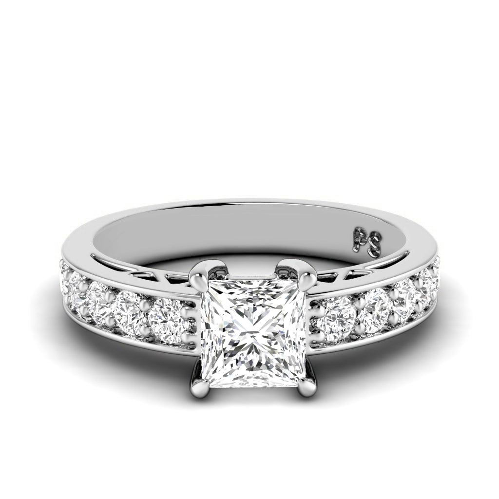 0.85-2.00 CT Round & Princess Cut Diamonds - Engagement Ring