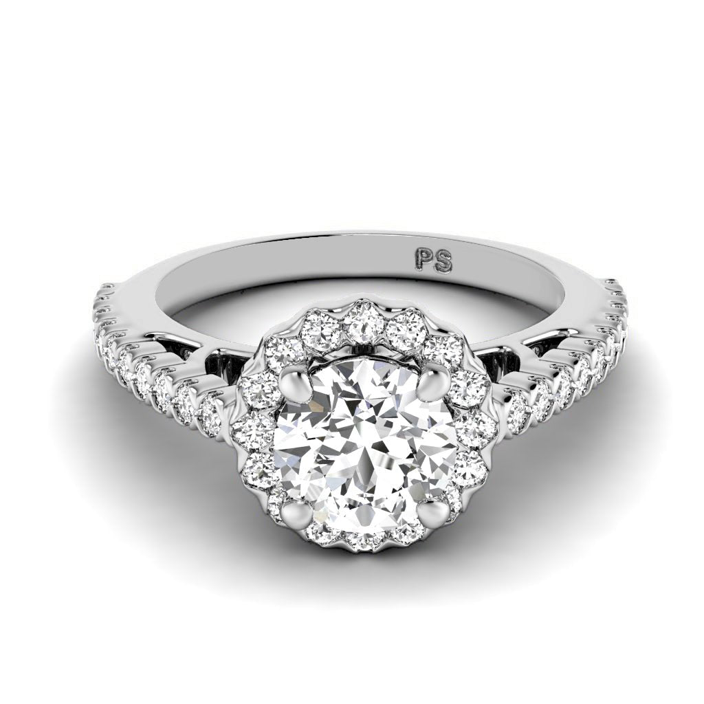 0.85-6.35 CT Round Cut Diamonds - Engagement Ring