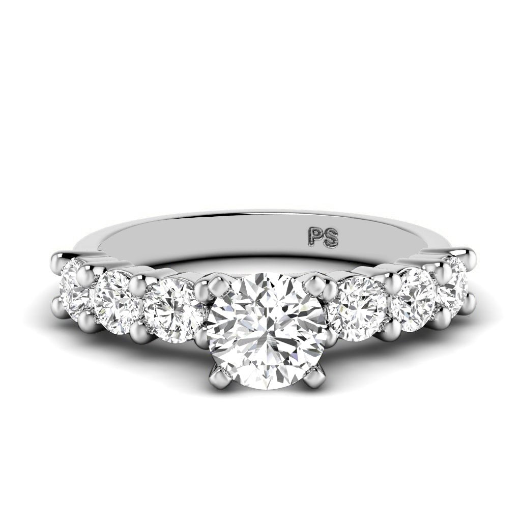 1.40-6.90 CT Round Cut Diamonds - Engagement Ring