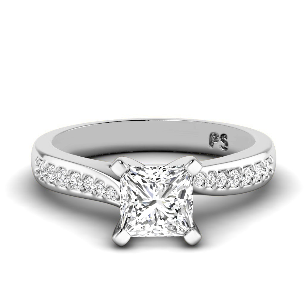 0.50-1.65 CT Round &amp; Princess Cut Diamonds - Engagement Ring